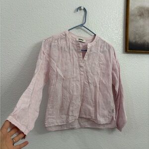 Ecoalf Small Linen Long Sleeve Pink